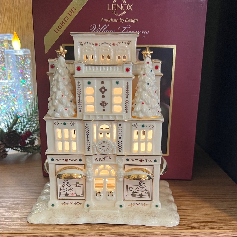 Lenox Mistletoe Park From the Vault Light-Up Department Store
